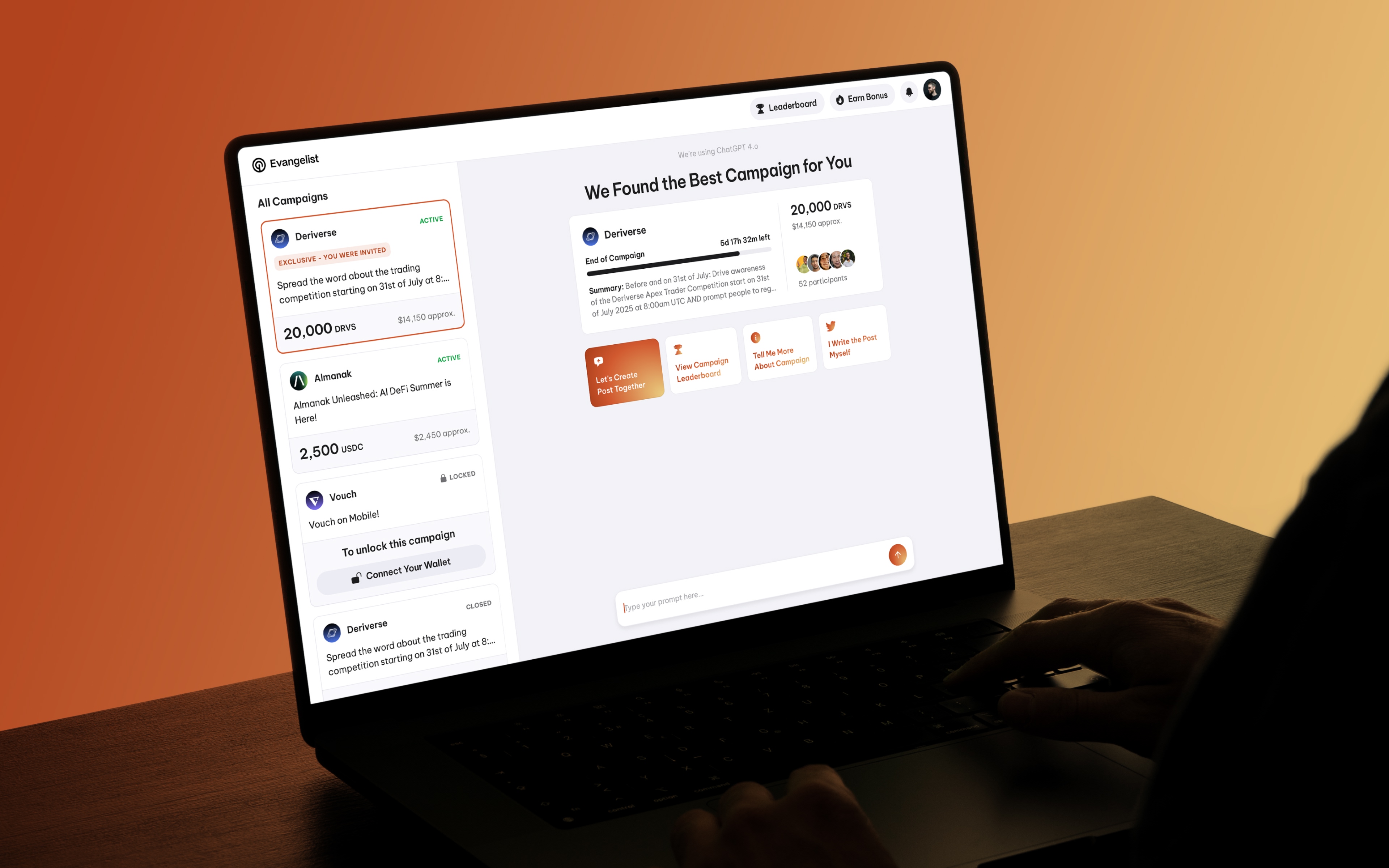 Evangelist content generation flow